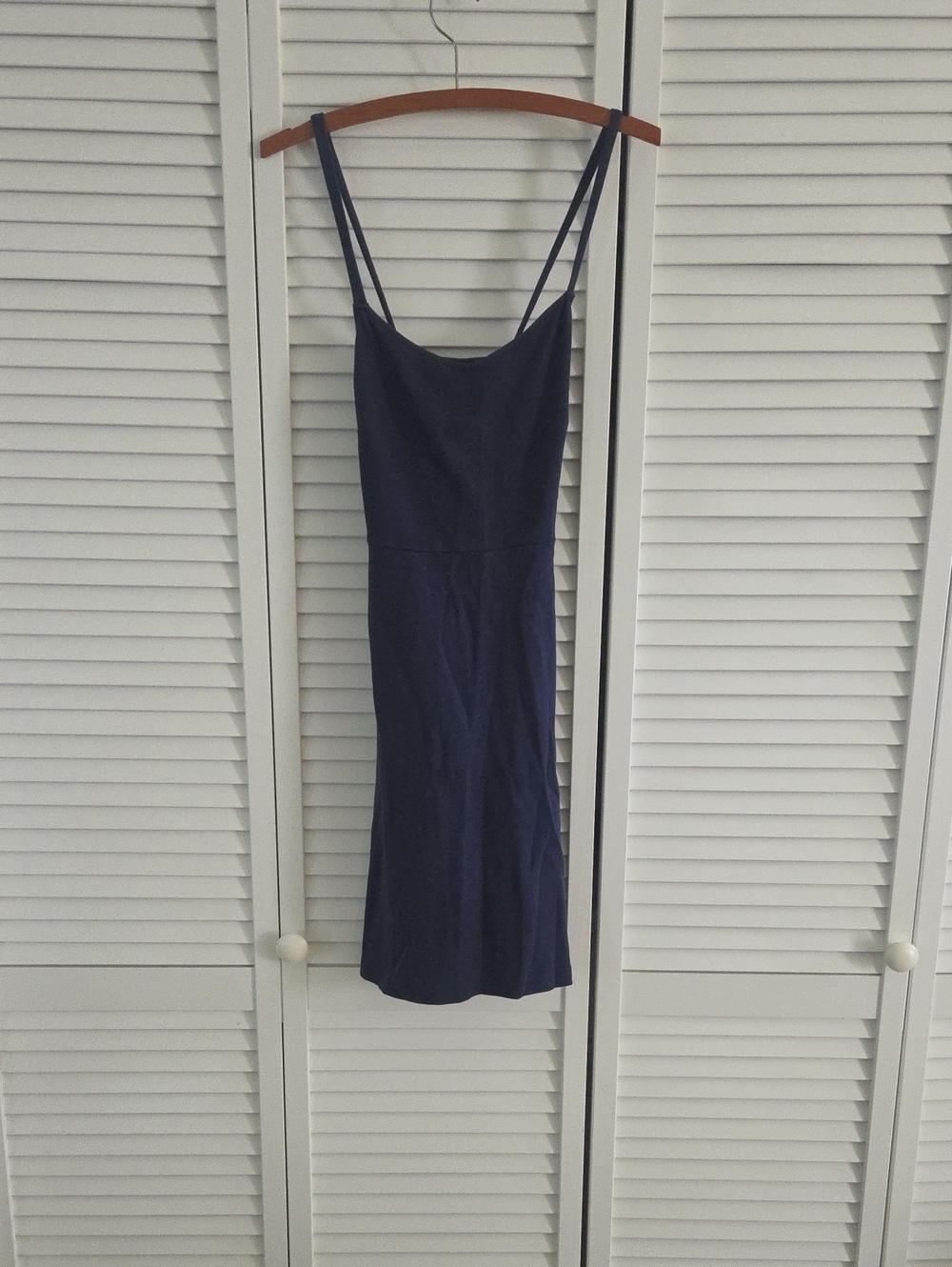 Old Navy Navy Double-Strap Mini Slip Dress